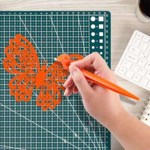 Utensili da Taglio Artigianali Taglio Giroscopico Kinfe con Lama Artistica Rotante 360 per Scrapbooking - Foto 1 di 14