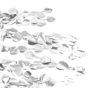 Metallic Silver Heart Tinsel Foil Fringe Rain Curtain Party Backdrop Supplies - Picture 1 of 3