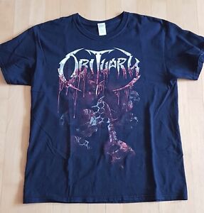 Obituary - Blood Soaked in Europe Tour 2016 - T Shirt - L  - Death