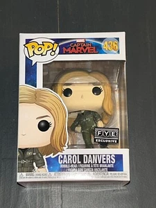 Funko POP! Capitana Marvel: Carol Danvers - FYE Excl 436 cabeza bobble WOW - Imagen 1 de 5