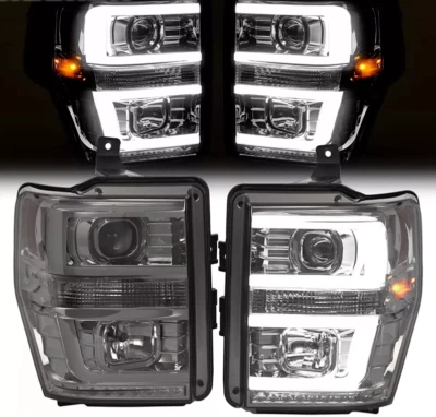 For Ford F250 F350 F450 F550 Super duty 08-10 LED DRL Projector Headlights lamps - Image 1 of 4