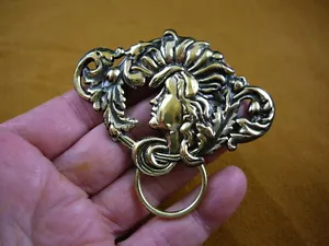 (E-784) Lady woman Warrior Mother Nature Eyeglass pin pendant ID badge holder - Picture 1 of 1