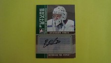 2008 09 ITG Between the Pipes Future Stars Goaliegraph Brandon Foote Autograph