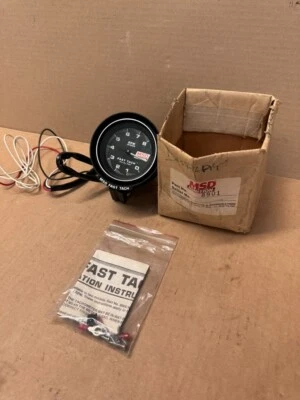 1980s MSD NOS Fast Tach 8K RPM Tachometer HI PO Racing Equipment 8901 - Image 1 of 4
