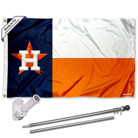 Houston Astros Texas State Flag Pole and Bracket Kit Cover