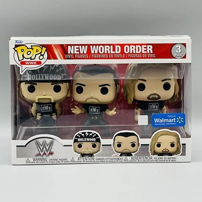Funko POP! WWE New World Order NWO Hogan Hall Nash 3-Pack Walmart Exclusive 2021 - Image 1 of 4