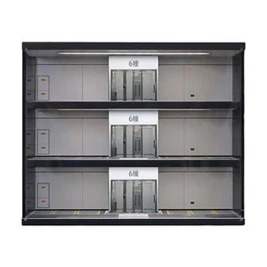 1/64 Scale Parking Lot Display Case Container with Light Background Collectibles - Picture 1 of 3