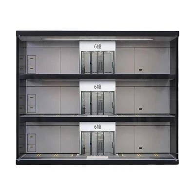 1/64 Scale Parking Lot Display Case Container with Light Background Collectibles - Image 1 of 3