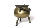 antiker Bronzetopf | vintage Glockenspeis, Dreibeinkessel, Grapen | Kesseltopf