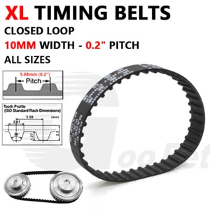 XL Timing Belt 0.2" Pitch 10mm Width Closed Loop for Pulley CNC 3D Printer Robot - Picture 1 of 10