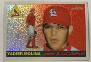 Yadier Molina 2004 Topps Heritage Chrome RETROFRACTOR 448/555 Rookie (4285)RARE