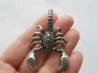 1  Scorpion pendant antique silver tone stainless steel A696
