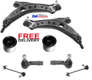 FOR VW POLO FRONT LOWER WISHBONE SUSPENSION ARMS BUSHES & TRACK RODS LINKS - Picture 1 of 1
