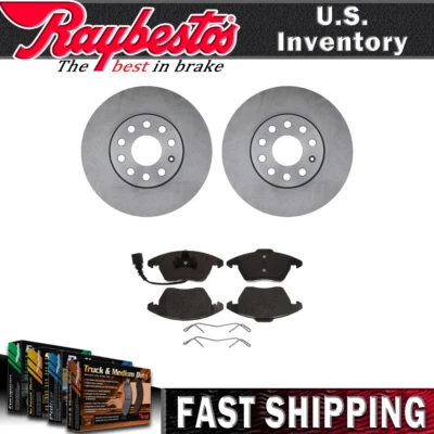 Kit de rotores de freno delanteros pastillas de freno de cerámica y herrajes para Volkswagen Jetta 2012 Foto 1 de 4