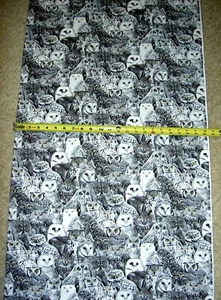 Owls Wicked 7883 Black Timeless Durable Cotton Fabric 9 & 2/3 yds in 1 length - Picture 1 of 2