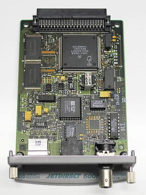 HP Network Printers Card J3111-60002 JETDIRECT 600N Coaxial Connectoк LocalTalk - Image 1 of 2