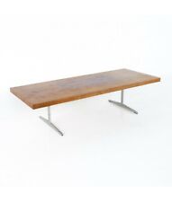 New ListingMid Century Rosewood and Aluminum Sleigh Base Coffee Table