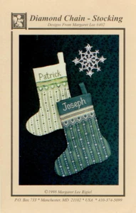 Diamond Chain - Stockings Cross Stitch Pattern - Designs from Margaret Lee - Picture 1 of 2