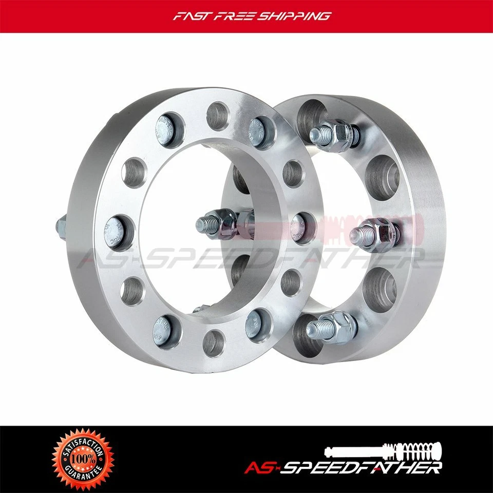 2Pc 32mm 1.25" Thick 6x5.5 Wheel Spacers 12x1.5 For 2007 2008 Isuzu i-370 - Изображение 1 из 4