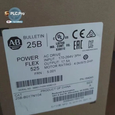 25B-B017N104 PowerFlex 525 ,240VAC 5HP 2022 US Free Tax - Image 1 of 4