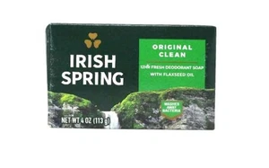 Irish Spring Deodorant Soap Original Clean 4 Ounce - Picture 1 of 3
