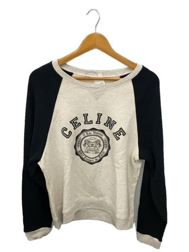 CELINE BLASON Felpa sciolta Felpa L Cotone GRIGIO Stampa RY031649W