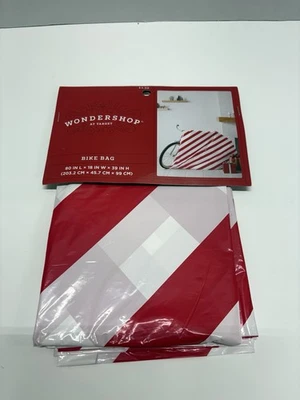 Bolsa Regalo Bicicleta Rojo Blanco Raya 80"x18"x39" Cumpleaños Navidad Foto 1 de 4