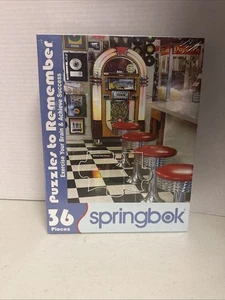 Springbok Puzzles To Remember The Malt Shop 36 Pieces Puzzle Complete - Picture 1 of 1