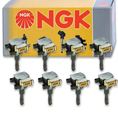 8 pcs NGK Ignition Coil for 1994 BMW 840Ci 4.0L V8 - Spark Plug Tune Up Kit is - Image 1 of 4
