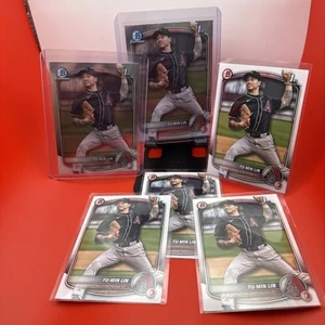 (6) 2025 Bowman BCP-27 YU-MIN LIN Arizona Diamondbacks Chrome & Paper Lot - Picture 1 of 17