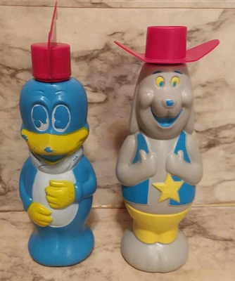 Vntg 1960's SOAKY Colgate Palmolive Bottles - WOODY WOODPECKER & DEPUTY DAWG Dog - Image 1 of 4