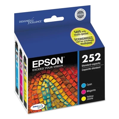Epson T252520S DURABrite Ultra T252520-S (252) Ink - Cyan/Magenta/YL (3/PK) New - Image 1 of 4