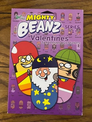 Spinmaster AGC Moose Mighty Beanz 2004 serie 1 San Valentín + pegatinas nuevas en caja Foto 1 de 2
