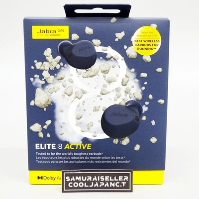 Jabra Elite 8 Active True Wireless Earbuds Noise-cancelling Navy Japan NEW - Image 1 of 4