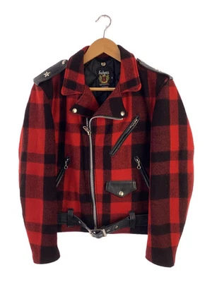 Schott Double Riders Jacket Red 36 Used - Image 1 of 4