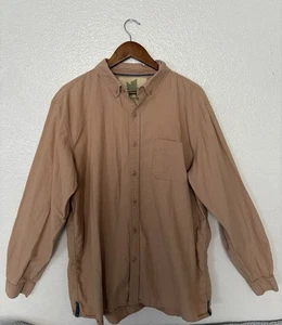 Camisa informal EK-GO-GREEN ropa orgánica para hombre manga larga botón frontal XL beige - Imagen 1 de 8
