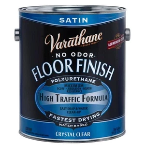 1 Gal. Clear Satin Water-Based Floor Polyurethane (2-Pack) - Picture 1 of 2