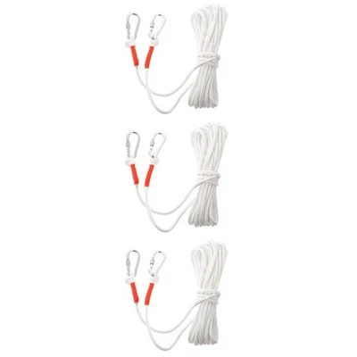 3pcs Household Air Drying Hanging Rope Outdoor Safety Auxiliary Rope (White) - Image 1 of 4