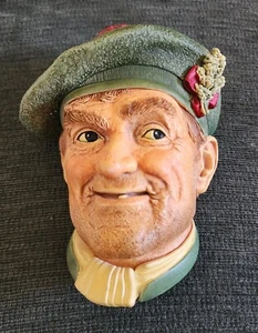 BOSSONS CHALKWARE FACES HEADS ENGLAND ~ JOCK ~ 1969 - Picture 1 of 9