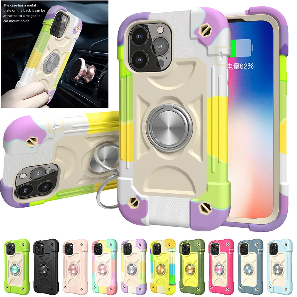 Funda de teléfono resistente a prueba de golpes para iPhone 15 14 13 12 Pro 11 XR Foto 1 de 4