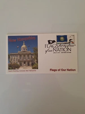 First Day Cover - Flags of our Nation (Series of 2008 - 2012) New Hampshire - Image 1 of 2