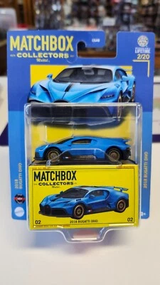 Matchbox Collectors #2/20 2018 Bugatti Divo in Blue w/True Grip Tires - Image 1 of 4