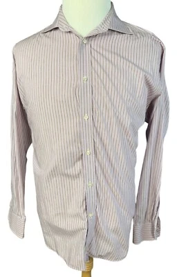 TAYLORBYRD Button Up Mens Vertival Striped Dress Shirt Size XL - Image 1 of 4