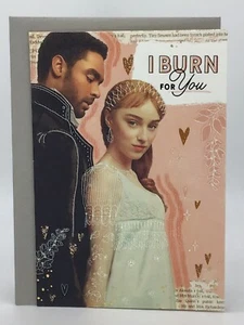 Biglietto Hallmark Buon San Valentino BRIDGERTON "Io brucio per te" Simon Daphne - Foto 1 di 5