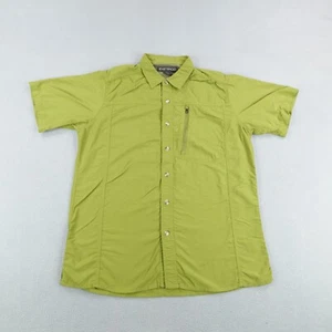 Exofficio Shirt Large Green Button Up Vented Performance Hiking Trail Fishing - Picture 1 of 10