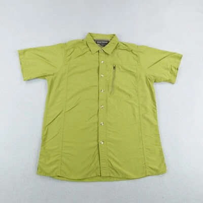 Exofficio Shirt Large Green Button Up Vented Performance Hiking Trail Fishing - Image 1 of 4
