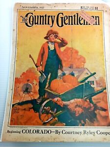 Vintage The Country Gentleman Magazine Nov 1927 Cover Page Only Rural Living