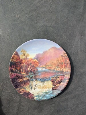 Wedgwood Danbury Mint Collectors Plate "Salmon Leap" From GONE FISHING series - Image 1 of 3