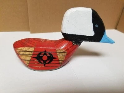 Folk Art Golf Club Bufflehead Duck - Image 1 of 3