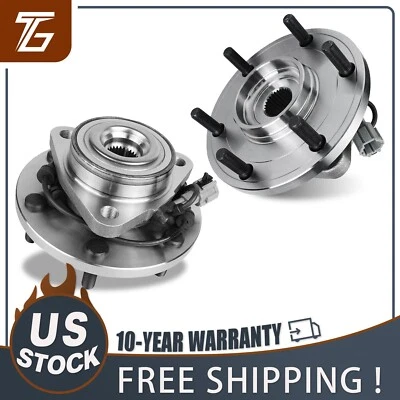 Pair Front Wheel Bearing Hub for 2004-2007 Nissan Titan Infiniti QX56 6 Lugs Foto 1 de 4